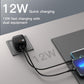 Cheetah1 12W Dual USB-A Wall Charger + USB-A to Type-C Cable - Black - digifon