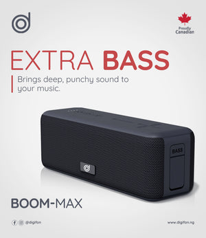 BoomMax Siri Enabled Bass Boost 20W Bluetooth Speaker - digifon