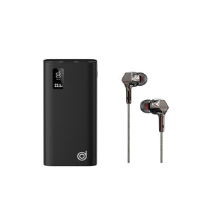 Gorilla 22.5w Digital Powerbank 10000mAh Black + Cheetah 20W UK Charger Cobalt Blue